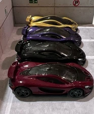 NEW 2025 HOT WHEELS MCLAREN P1 GOLD, PURPLE MAROON & BLACK LOT 4 LOOSE