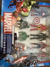 Marvel Avengers Action Figure Set with Hulk, Iron Man, Captain America, Etc