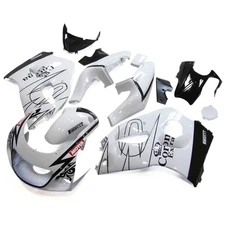 Compression Fairings for Suzuki GSXR600 750 1996 17 98 1999 White Black Bodywork