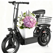 Electric Scooter for Adults with Seat Foldable E-Scooter 1500W 45 Mile 30MPH US