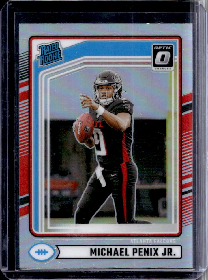 2024 Donruss Michael Penix Jr. Optic Rated Rookie Preview Holo RC #308