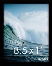 8.5 by 11 Picture Frame Black, Picture Frames 8.5 x 11 for Wall Mounting Disp...