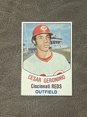 1977 Hostess Cesar Geronimo #76 EX-NM Hand-Cut Cincinnati Reds Vintage!