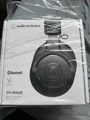 Audio-Technica ATH-M20XBT Wireless Over-Ear Bluetooth Headphones - Black (New)