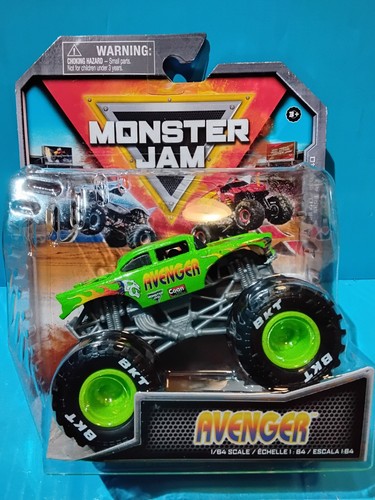 2025 SPIN MASTER MONSTER JAM SERIES 40 AVENGER GREEN TRUCK 57 CHEVY BEL AIR BKT