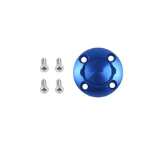 Blue Alloy Round Fuel Dot Cap Oil Tank Plug For RC Airplane Aircraft Model cc