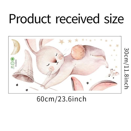 Wandtattoo Hase 40*65 cm Schlafzimmer Cartoon Kinderzimmer Schlafsäle - Bild 8 von 8