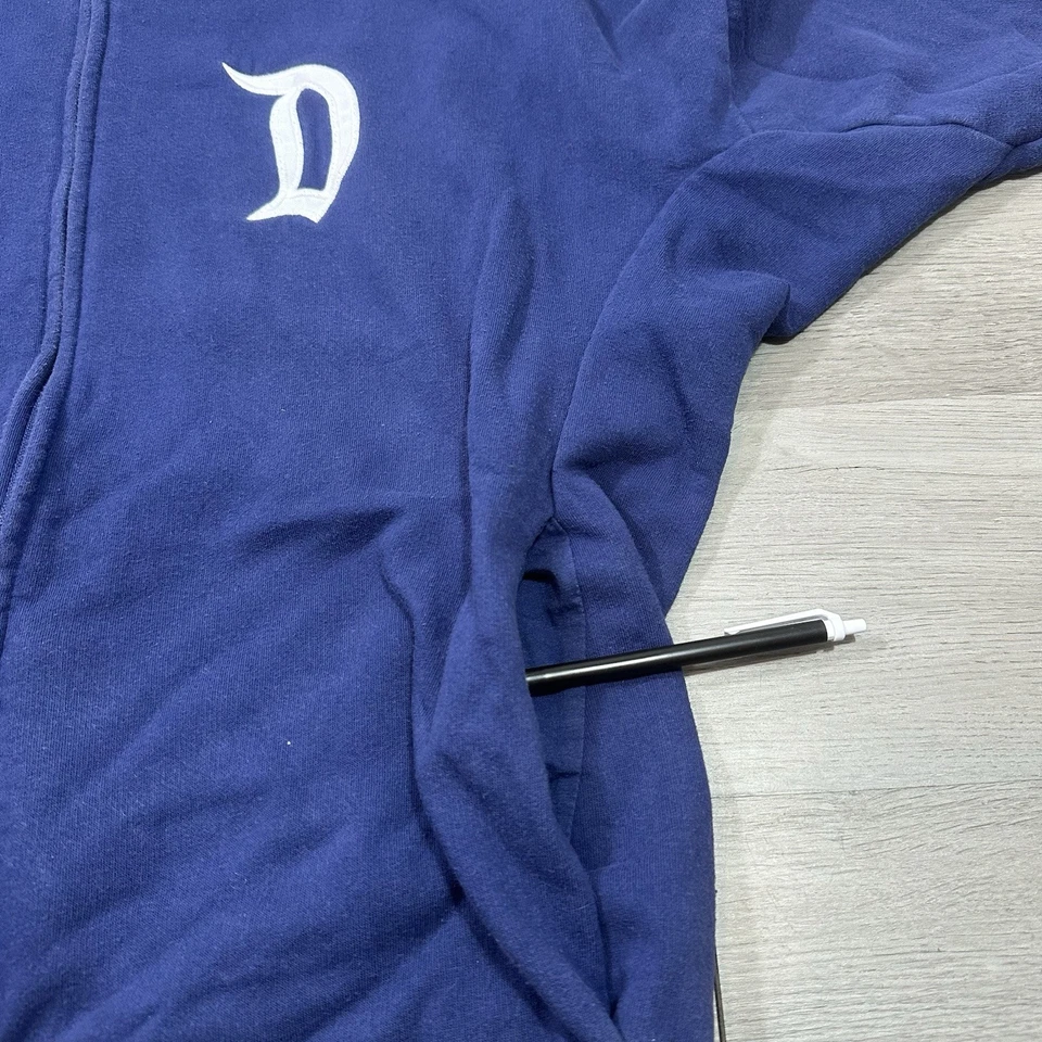 Disneyland Hoodie Women Size Large Blue Spirit Jersey Full Zip Logo Sweatshirt - Image 3 of 4