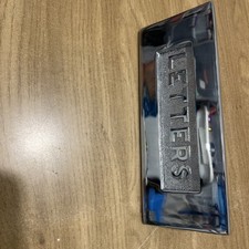 Embossed “letters” letter plate  Polished Chrome