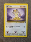 Pokemon Card 1999 MEOWTH Common 56/64 Original Jungle Set Vintage NM
