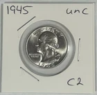 1945 Washington Quarter 90% Silver Bullion Uncirculated
