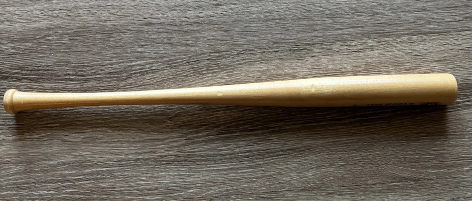 1988 World Champions Los Angeles Dodgers Mini Bat Tan Wood Engraved Vintage - Image 2 of 4