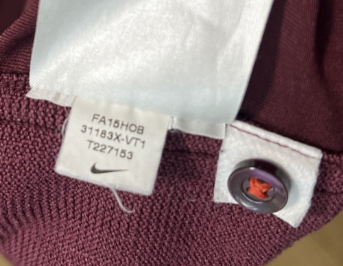 Polo Virginia Tech Nike Dri Fit Elite Coaches Hokies da uomo grande 31183X-VT1 - Foto 6 di 6