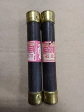 FRS30 FUSETRON DUAL-ELEMENT TIME-DELAY CLASS K5 FUSE FRS 30 LOT OF 2 E28