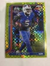 2025 Topps Chrome #31 Joshua Palmer Lime Green X-Fractor