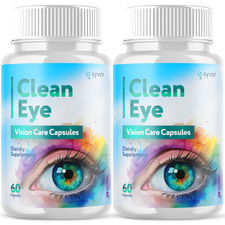  2 Pack Clean Eye Advanced Support For Healthy Eye Vision CleanEye 120 Capsules