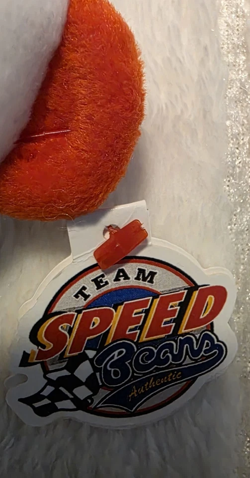 Set of 10 Team Speed Bears Beanie Bears 1999  NASCAR Racing By J.G. Motorsports - Image 3 of 4