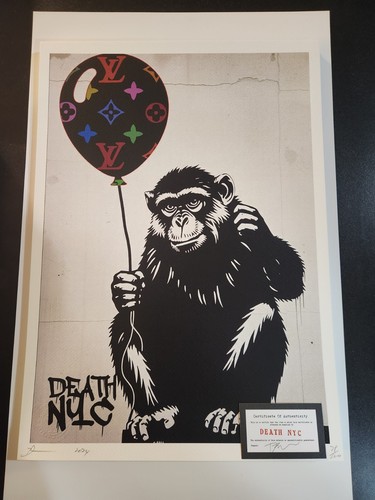 DEATH NYC Graffiti Pop Art Print Model Dali Banksy Warhol Snoopy Money Takashi