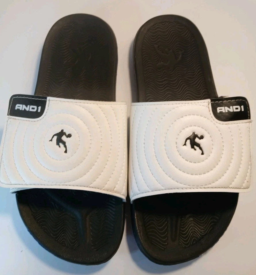  Sandalias para hombre ajustables AND1 Swirl Slides. Talla 9 Foto 2 de 4