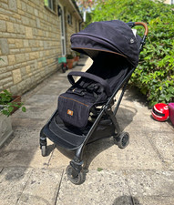 Joie Black Lightweight Folding Single Pushchair with Hood/Canopy