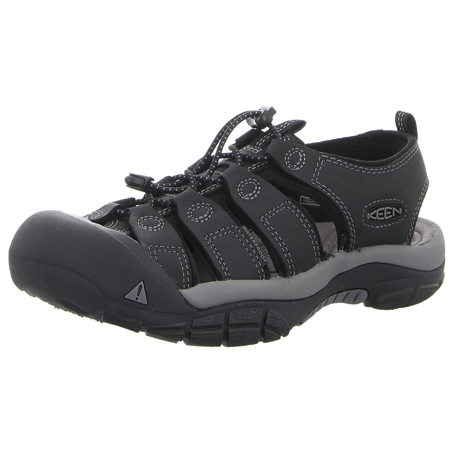 Keen Trekking Outdoor Sandalo Newport 1022247 black steel grey (nero) NUOVO