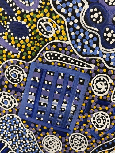 Janet Golder Kngwarrreye , Aboriginal Art 110cm X 74cm COA Supplied 💕💕 JG3M A - Picture 15 of 17