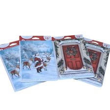 32 Count Lot Assorted Holiday Christmas Greeting Cards W/ Envelopes Set-4 Packs