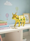 Tirelire Vache Pop Art Vintage en Céramique Jaune à Pois Colorés - Déco original