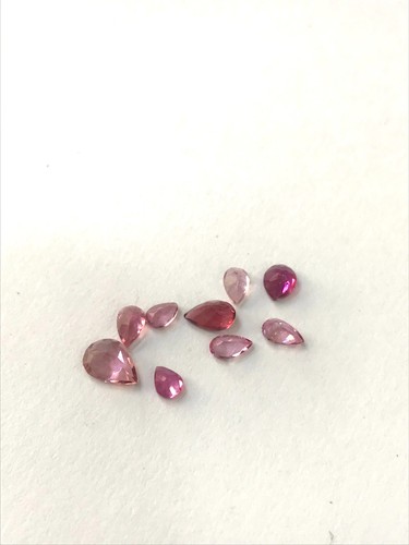 Natural Pink Tourmaline Pear Cut Faceted Loose Gemstone For All Jewelry Making - Picture 10 of 22