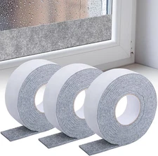 3 Roll 16.4Ft x 2Inch Window Condensation Prevention Absorber, 5mm Think Condens