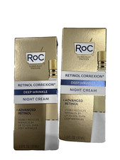 LOT OF 2 RoC Night  Cream- 1 fl oz. (OLD OR NEW LOOK)