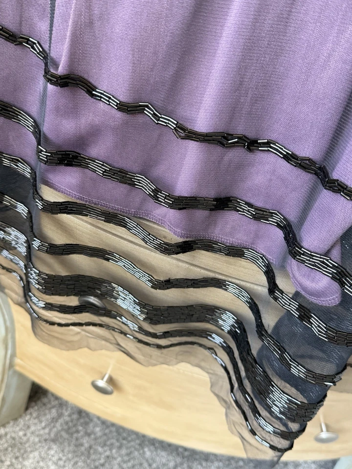 Vestido Whimsygoth Fairy Y2K Talla Jr M S Cuentas Midi Colección Zara Bruja Glam 👀 Foto 4 de 4