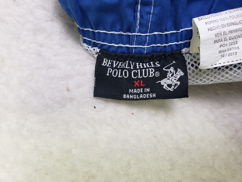 Beverly Hills Polo Club Men Shorts XL Blue Polyester Drawstring Cargo Trunk - Picture 16 of 18