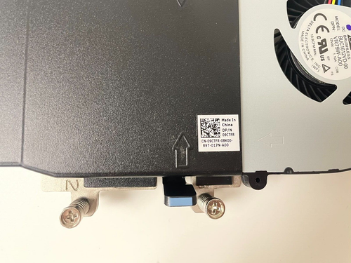 Dell OptiPlex 7060 7050 MICRO Radiator Copper Core Fan and Heatsink 9CTFR - Afbeelding 7 van 8