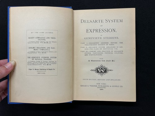 Genevieve Stebbins DELSARTE SYSTEM OF EXPRESSION 1902 HC oratory acting - Picture 5 of 7