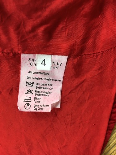 Abrigo Silvana Cirri Cisil Bebé Niñas Talla 4 Gamuza Roja Vestido Lana Lana Cremallera - Imagen 10 de 12