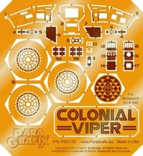 Paragrafix Moebius TOS Colonial Viper PhotoEtch Set - PGX175 Sci-Fi Model Add-On