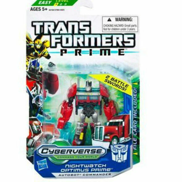 Figurine Transformers Prime Cyberforce – Nightwatch Optimus, Commandant Classe, Hasbro