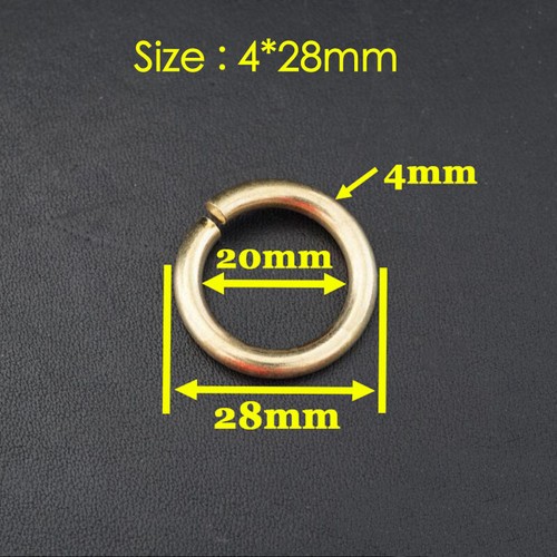 10 X Brass Jump O Rings Connectors Key Chain LeatherCraft Luggage Accessor DIY - Picture 8 of 12