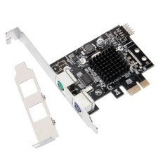 PCI Express 2 Ports PS2 PS/2 for PC Keyboard Mouse Adapter Expansion Card