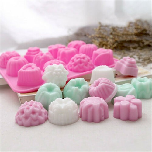 12 Cup Silicone Cake Pan Chocolate Cupcake Cookie Mould Muffin Mold Baking - Picture 4 of 10