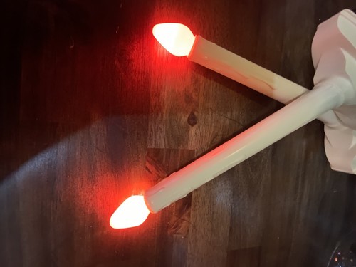 Lot Vintage Christmas 3 Bulbs Single Candles Electric Plastic Drip Candoliers - Picture 7 of 13