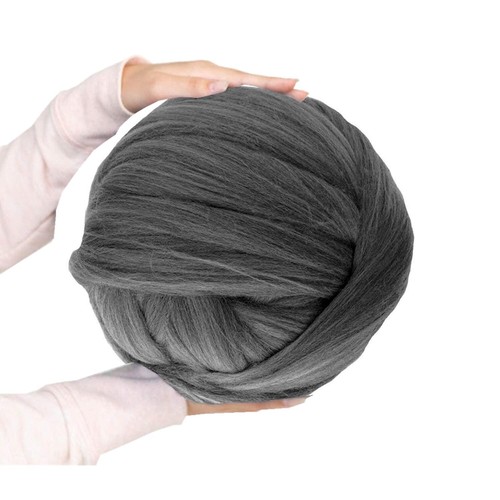 2.2LBS Chunky Yarn for Arm Knitting - Giant Wool, Super Soft Washable Merino ...