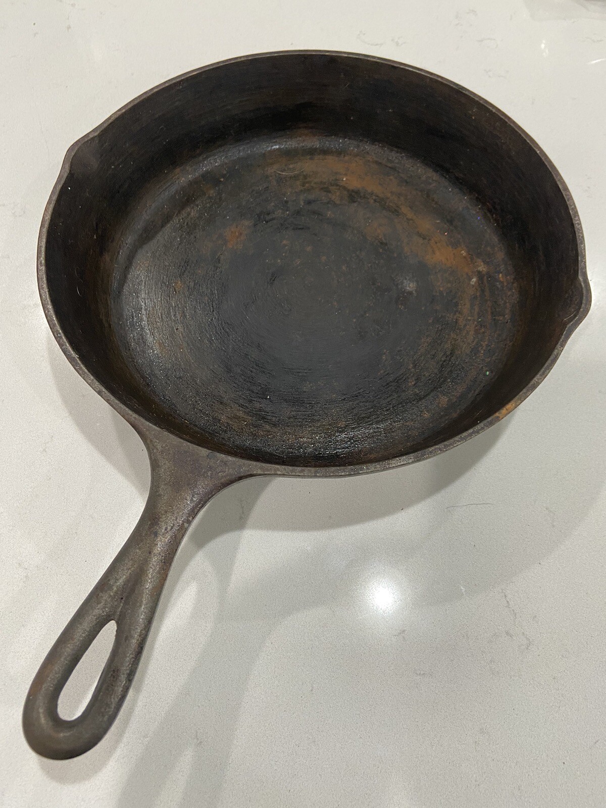 Vintage Made in USA 8 SK LODGE D2 Cast Iron 3 Notch Heat Ring Skillet Pan eBay