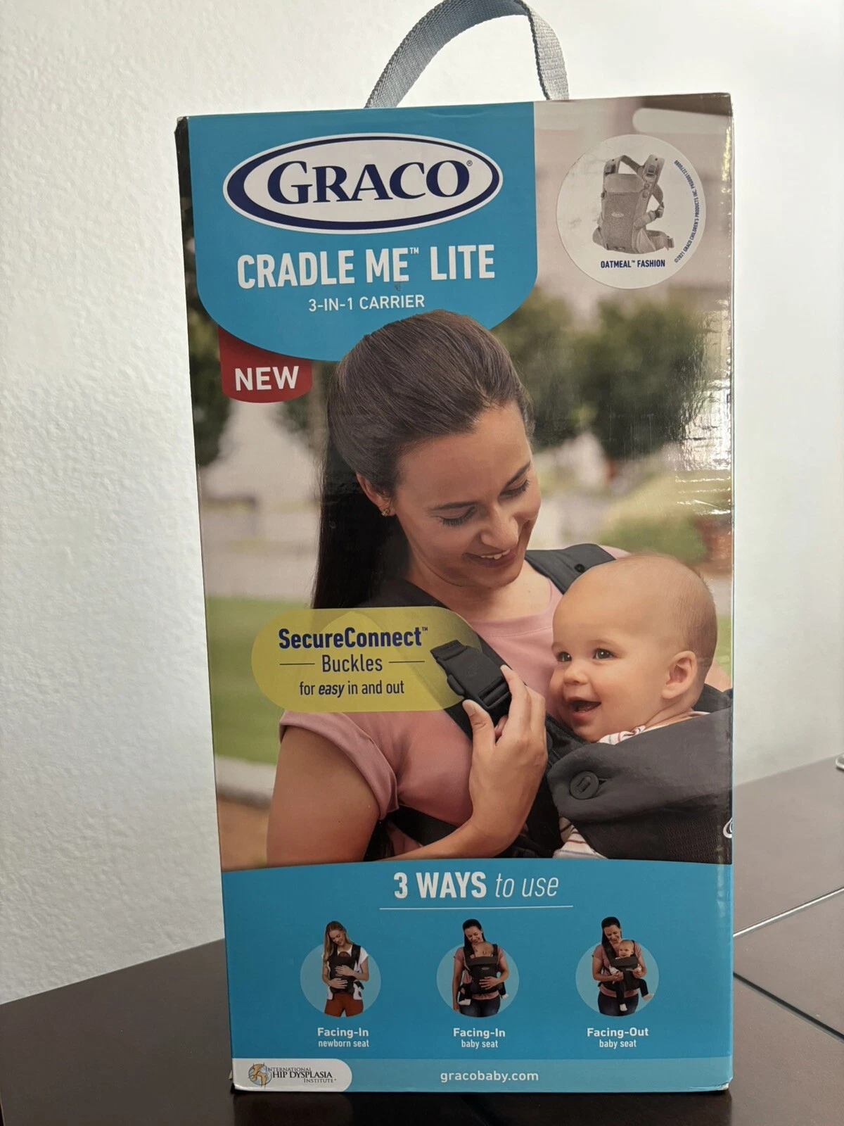 Graco Cradle Me Lite 3-in-1 Baby Carrier, Oatmeal Fashion Color