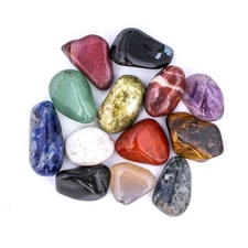 50g Tumbled Natural Assorted Mix Small Gemstone 10-20 Stones Gem Rock Specimens