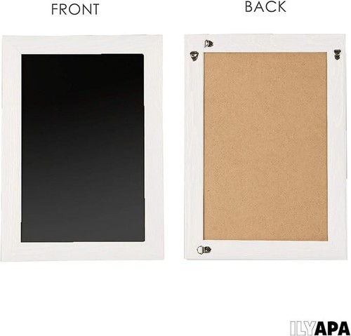 Magnolia Design Co. Wood Framed 11" x 14" Magnetic Chalkboard White Whitewash - Picture 2 of 8