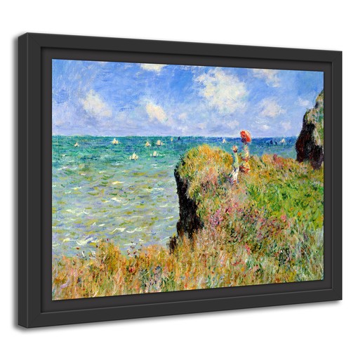 Kunstdruck Claude Monet - Spaziergang auf Klippen-Ebene bei Pourville - Bild 8 von 15