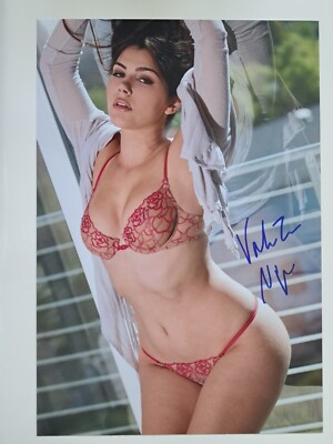 Valentina Nappi Sexy Adult AVN Model signed 20x30 Foto Autogramm Autograph  IP3