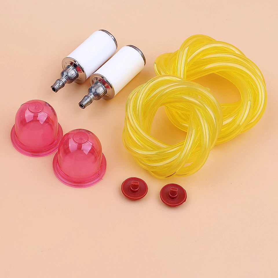 8x Platic Fuel Line Filter Primer Cap Check Valve For Weed Eater Blower Trimmers - Image 4 of 4